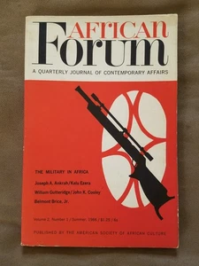 African Forum Quarterly - Journal of Contemporary Affairs Vol.2 #1 - Summer, 1966 - Bild 1 von 2