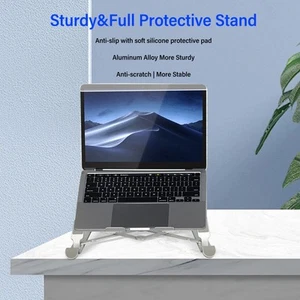 Laptop Stand With Cooling Fan Detachable Adjustable Foldable Portable Notebo Fit - Afbeelding 1 van 24