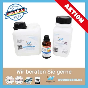 Epoxidharz 1,4 kg SET: TÜRKIS - Wasserblau - Harz - River Tisch Epoxid Verguss - Bild 1 von 4