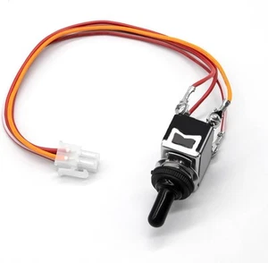 Golf Cart Run/Tow Switch with Connecting Wires, Fits EZGO Silver and Black - Picture 1 of 7