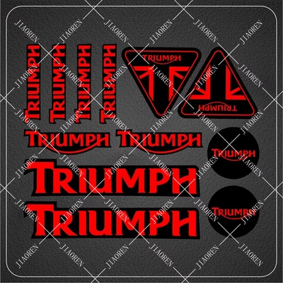 TRIUMPH FUEL TANK FAIRING BODY BADGE EMBLEM DECALS STICKER large - Image 1 of 2