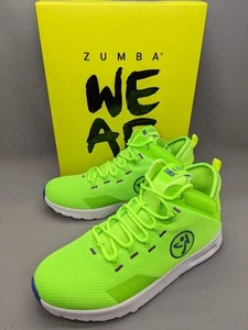 Scarpe Zumba Air Funk - verde taglia 8,5. Colore neon super luminoso Z1F000084 - Foto 1 di 11