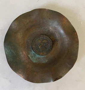 Vintage Rocky Mountain National Park Solid Copper Trinket Tray - Picture 1 of 5