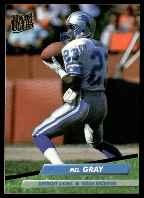 1992 Ultra Mel Gray Detroit Lions #116 - Image 1 of 2