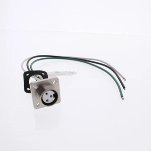 Hubbell Mini-Quick Flanged Female Receptacle 2P3W Quick-Connect 16AWG HRMF03501 - Picture 1 of 5