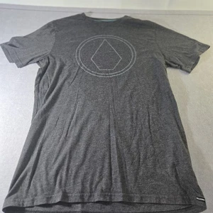 Volcom Kurzarm Rundhals T-Shirt Herren Large Grau M Baumwolle Polyester - Bild 1 von 6
