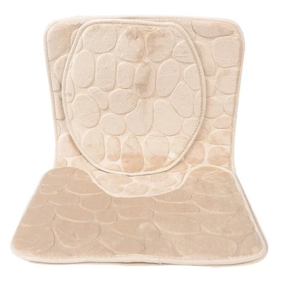  Badezimmerzubehör Set Wc Bezug Badezimmerteppiche Badewannenmatte - Bild 1 von 4