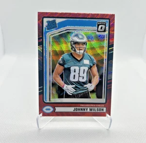 Johnny Wilson RC - 2024 Donruss Optic Rated Rookies Anteprima Red Wave Prizm #307 - Foto 1 di 2