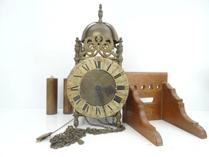 English Antique Vintage Robert Evans Halfstead Lantern 8 Day Wall Clock - Picture 1 of 6