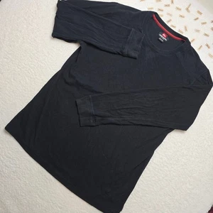Quiksilver Long Sleeve T Shirt Mens XL Black Crew Neck Everyday Wear - Picture 1 of 10
