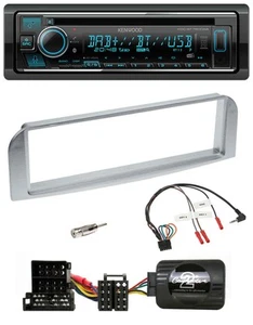 Kenwood Lenkrad Bluetooth DAB USB CD Autoradio für Alfa 147 GT silbergrau - Bild 1 von 9