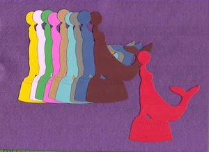 Tarjetas de álbum de recortes de troquelados CIRCUS SEAL - Imagen 1 de 1