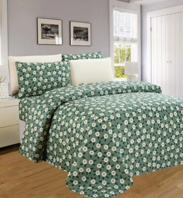 American Club 1800 100% Cotton Touch 6pc Queen Size Sheetsets - Image 1 of 4