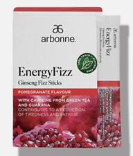 Arbonne EnergyFizz Ginseng Fizz Sticks - Pomegranate Flavour 10 sticks, 03/24