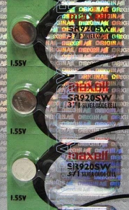 Maxell 371 Button Cell 1.55V Batteries 3 Pcs - Picture 1 of 1