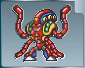 LAUNCH OCTOPUS Sprite from MEGA MAN X Vinyl Decal #1 Car Truck Laptop Sticker - Picture 1 of 1