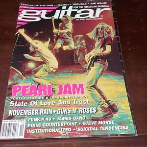 1992 OCTOBER GUITAR FOR THE PRACTICING MUSICIAN MAGAZINE - PEARL JAM - E 7167 - Imagen 1 de 6