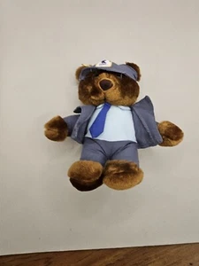 1990 Vintage USPS 6 Zoll Postbote Bär Teddy mit US-Post Embleme Plüschtier - Bild 1 von 3