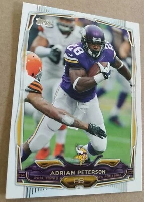 2014 Topps - #51 Adrian Peterson Minnesota Vikings  - Image 1 of 4
