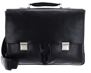 LEONHARD HEYDEN Chicago Briefcase 2 compartiments mallette sac noir neuf - Photo 1/7