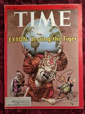 TIME magazine February 18 1974 Feb 2/18/74 Exxon Testing The Tiger Oil
