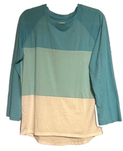 Damen Colorblock Langarm T-Shirt Größe XLarge - Bild 1 von 3