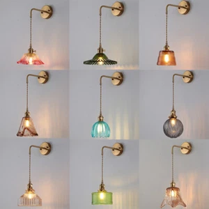 Hallway Wall Lamp Bedroom Indoor Wall Light Glass Wall Lighting Home Wall Sconce - Picture 1 of 43