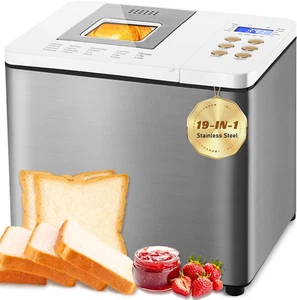 Macchina per il pane 19 in 1 Smart Dual Heaters con padella in ceramica antiaderente termoconduttiva - Foto 1 di 8