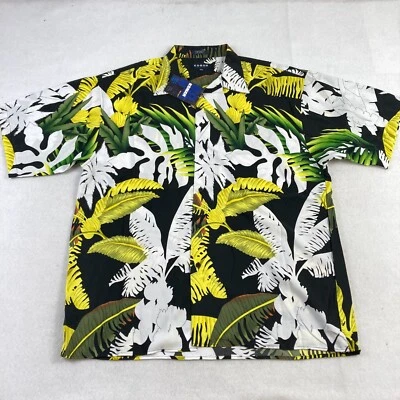 复古 Koman Sport 夏威夷衬衫男式 2XL 多色全印花度假 — 第 1/4 张图片