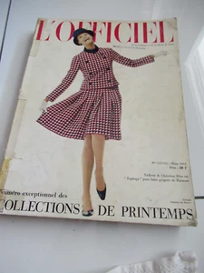 MARCH 1965 L'Officiel French couture fashion magazine Oversize MASSIVE 400p+ WOW - Picture 1 of 14