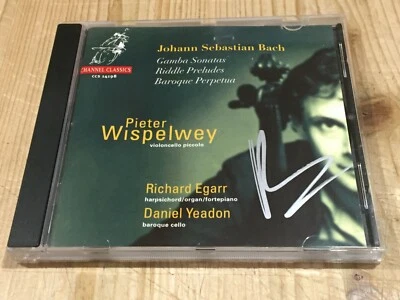Signed by PETER WISPELWEY Bach Gamba Sonatas CHANNEL CLASSICS CD NEW Signiert - Bild 1 von 2