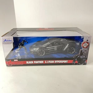 Marvel Avengers Black Panther Action Figure & Lykan Hypersport Diecast Vehicle - Picture 1 of 5