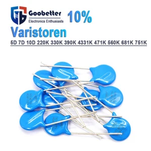 5/7/10D Varistoren Werte 220K 330K 390K 4331K 471K 560K 681K 751K Varistor ROHS - Picture 1 of 32