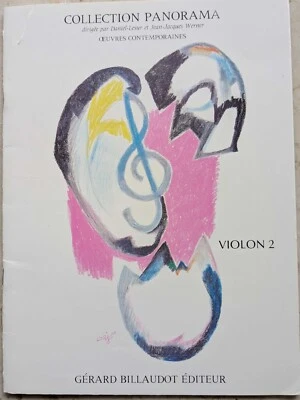 Collection Panorama Violon 2 oeuvres contemporaines, partition violon et piano - Photo 1/3