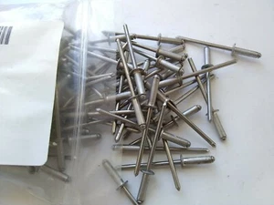 (100) Pop Rivets ALL Aluminum 1/8 x 7/16" (dia. 0.125 " 3.2 mm) Grip range 5/16" - Picture 1 of 2
