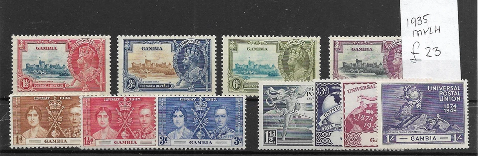 GAMBIA @ 1935-1949 - 3 JUEGOS COMPLETOS MLH Buen Precio @GB2011 Foto 1 de 1