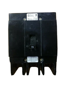 GHB3070 Cutler Hammer 70A 277/480V 3 Pole Bolt In Circuit Breaker --SES - Picture 1 of 3