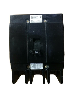 Disyuntor de perno de 3 polos GHB3070 70A 277/480V --SES - Imagen 1 de 3