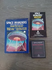 Atari 2600 SPACE INVADERS Rare Blue Box CIB! CX2632 - Picture 1 of 4