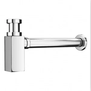 Milan Square Modern Waschbecken Flaschenablage Chrom Badezimmer - Bild 1 von 5