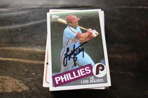 LUIS AGUAYO PHILADELPHIA PHILLIES AUTOGRAPHED CARD - Picture 1 of 1