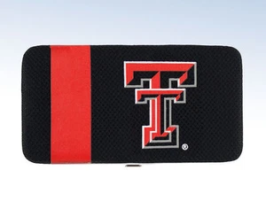 NCAA TEXAS TECH Red Raiders BLACK Mesh Hard Shell WALLET - Picture 1 of 3