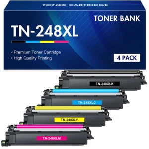 4 Toner Fits for Brother TN-248XL DCP-L3520CDW L3515CDW HL-L3220CW MFC-L3740CDW - Picture 1 of 1