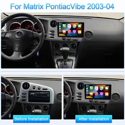Carplay For Toyota Matrix Pontiac Vibe 2003-2004 Car Stereo Radio GPS Navi Foto 1 de 4