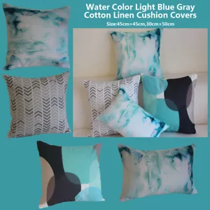 Water Color Drop Home Cotton CUSHION COVER Throw PILLOW CASE 18" Gift In/Outdoor - Bild 1 von 6