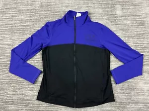 Victorias Secret Jacket Womens XS Purple Black VSX Full Zip Workout - Picture 1 of 12
