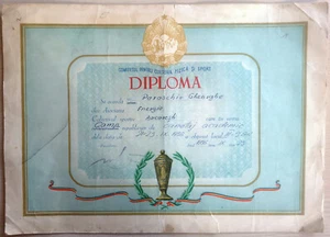 Romania, 1956, Communist Propaganda Diploma / Sport Contest, Rowing Championship - Picture 1 of 2