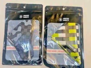 Dog Cooling Bandana - Fresh Pawz Paws Neon Bricks + Camo, Anxiety Wrap - 2 PACK - Picture 1 of 4