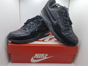 Mens Nike Air Max LTD 3 Triple Black Trainers Uk Size 7.5 Shoes Sneakers - Picture 1 of 8
