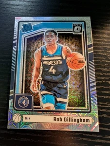 Rob Dillingham 2024-25 Donruss Optic Choice: Rated Rookie Silver Mojo SP - Bild 1 von 1